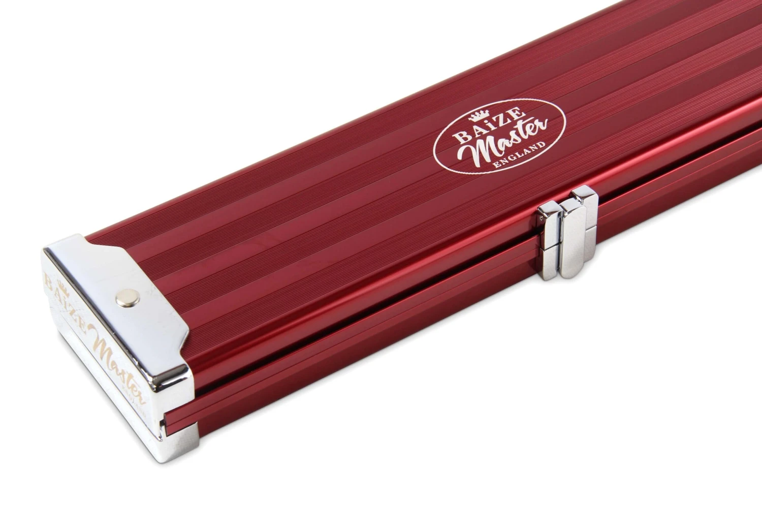 Baize Master Baize Master WIDE RED 3/4 PRO LINE Aluminium Metal Ends Snooker Pool Cue Case - Holds 2 Cues 4 Baize Master Baize Master WIDE RED 3/4 PRO LINE Aluminium Metal Ends Snooker Pool Cue Case - Holds 2 Cues - Image 2