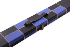 Cue & Case Deluxe 2 Piece 3 SLOT CHEQUERED Snooker Pool Cue Case With Plastic Ends -Slok Billiards Equipment Store IMG 17657 copy scaled 1