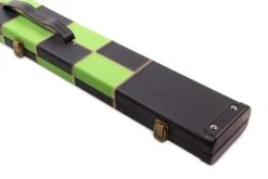 Cue & Case Deluxe 2 Piece 3 SLOT CHEQUERED Snooker Pool Cue Case With Plastic Ends -Slok Billiards Equipment Store IMG 17670copy
