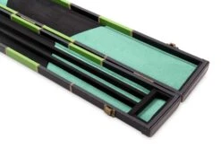 Cue & Case Deluxe 2 Piece 3 SLOT CHEQUERED Snooker Pool Cue Case With Plastic Ends -Slok Billiards Equipment Store IMG 17673copy