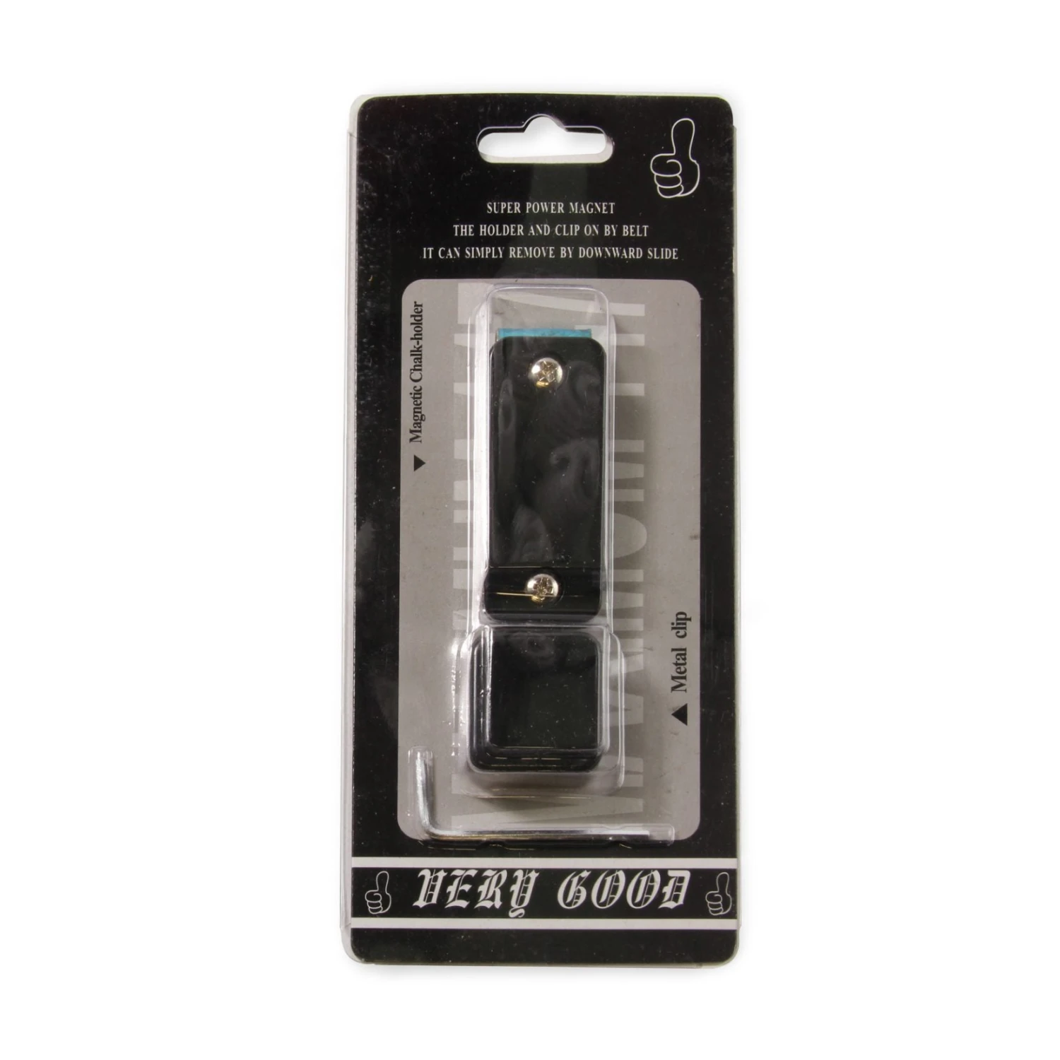 Cue & Case Metal Magnetic Chalk Holder And Belt Clip In Clam Pack With Secure Allen Key Fixing 3 Cue & Case Metal Magnetic Chalk Holder And Belt Clip In Clam Pack With Secure Allen Key Fixing