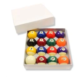 Cue + Case Funky Chalk Junior ECONOMY Spots And Stripes Numbered Kids Pool Balls - 1 1/4" (32mm)