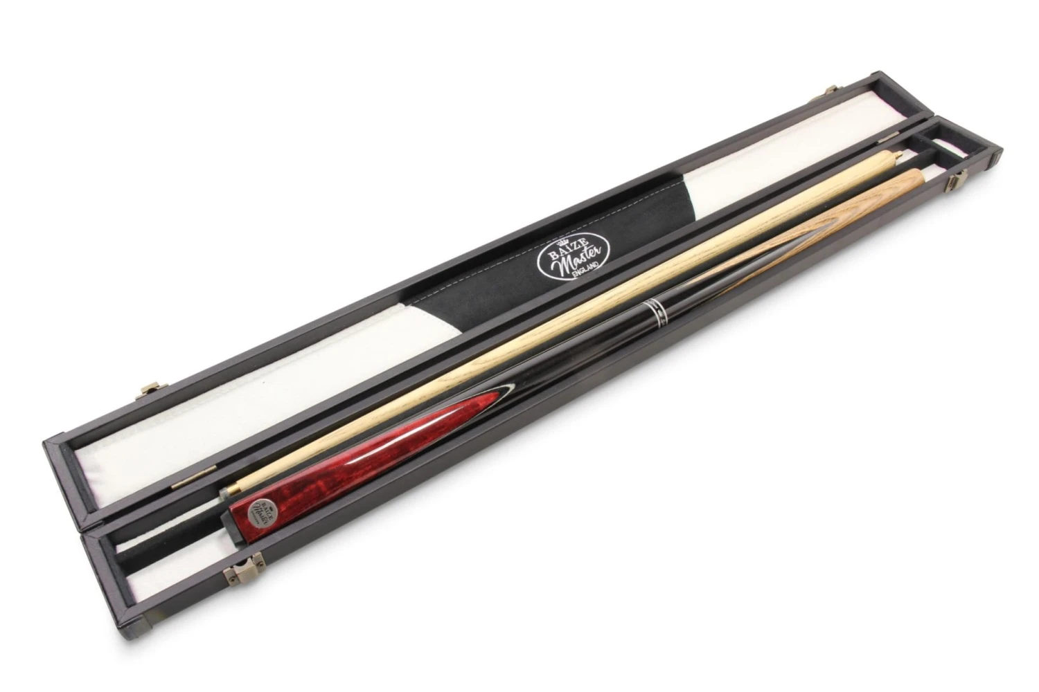 Baize Master Baize Master Silver Series 52 Inch RED CONQUEST Snooker Pool 2pc Ash Cue Set With Baize Master Black Metal Badge Case - 9.5mm 5 Baize Master Baize Master Silver Series 52 Inch RED CONQUEST Snooker Pool 2pc Ash Cue Set With Baize Master Black Metal Badge Case - 9.5mm - Image 3