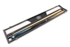 Baize Master Baize Master Silver Series 57 Inch BLUE VICTORY Snooker Pool 2pc Ash Cue Set With Baize Master Black Metal Badge Case And 2 X Chalk- 9.5mm -Slok Billiards Equipment Store IMG 9219 scaled 1