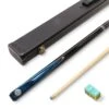 Baize Master Baize Master Silver Series 57 Inch BLUE VICTORY Snooker Pool 2pc Ash Cue Set With Baize Master Black Metal Badge Case And 2 X Chalk- 9.5mm -Slok Billiards Equipment Store IMG 9262