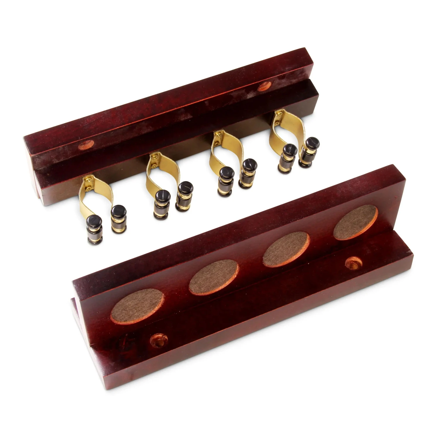 Cue + Case Funky Chalk 4 Way STRAIGHT Wall Mounted Snooker Pool Cue Rack With Brass Clips - Holds 4 Cues 7 Cue + Case Funky Chalk 4 Way STRAIGHT Wall Mounted Snooker Pool Cue Rack With Brass Clips - Holds 4 Cues - Image 5