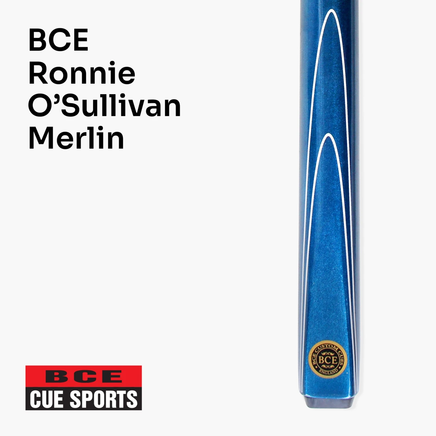 BCE BCE BLUE MERLIN 2pc Ash Pool Snooker Cue & BLACK REINFORCED CASE - 9.5mm Tip 4 BCE BCE BLUE MERLIN 2pc Ash Pool Snooker Cue & BLACK REINFORCED CASE - 9.5mm Tip - Image 2