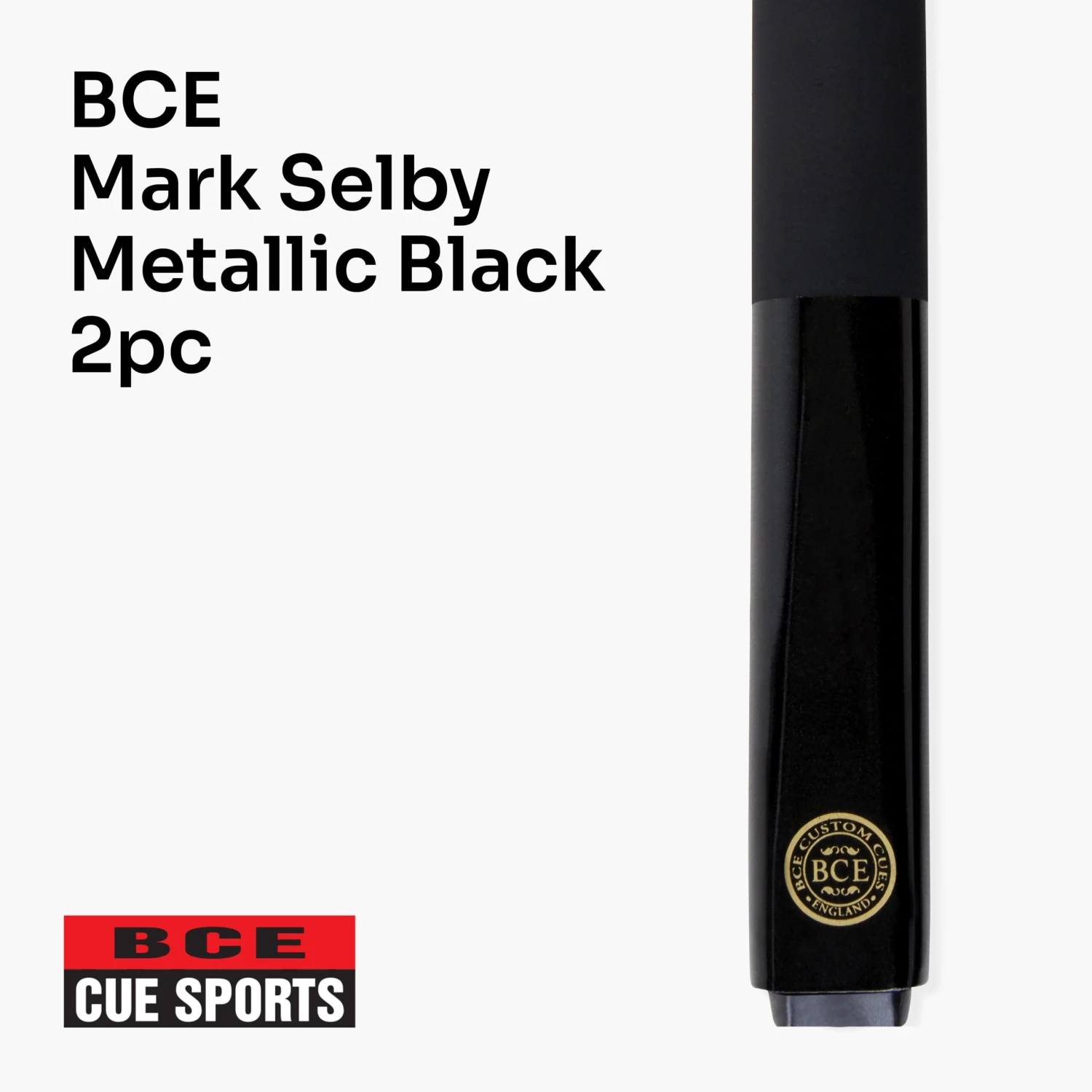BCE BCE Mark Selby 'Simulated Graphite Shaft' Snooker & Pool Cue - Metallic BLACK 4 BCE BCE Mark Selby 'Simulated Graphite Shaft' Snooker & Pool Cue - Metallic BLACK - Image 2