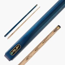 Riley Riley METALLIC BLUE Butt 2 Piece Ash Snooker & Pool Cue - 9.5mm Tip, 17oz - 18oz