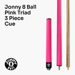 Jonny 8 Ball Jonny 8 Ball 48 Inch PINK JUNIOR TRIAD 3 Section Pool Snooker Cue & SOFT CASE -Slok Billiards Equipment Store Pink Triad 3 b383d0c1 d5ee 4e33 90a9 510266faa576
