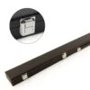 Cue & Case Plain Black CLASSIC ATTACHE Batten ¾ Joint Snooker Cue Case – Strong & Spacious