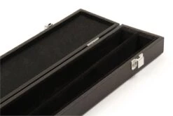 Cue & Case Plain Black CLASSIC ATTACHE Batten ¾ Joint Snooker Cue Case – Strong & Spacious -Slok Billiards Equipment Store PlainBlackclassicattache34 2