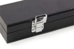 Cue & Case Plain Black CLASSIC ATTACHE Batten ¾ Joint Snooker Cue Case – Strong & Spacious -Slok Billiards Equipment Store PlainBlackclassicattache34 5