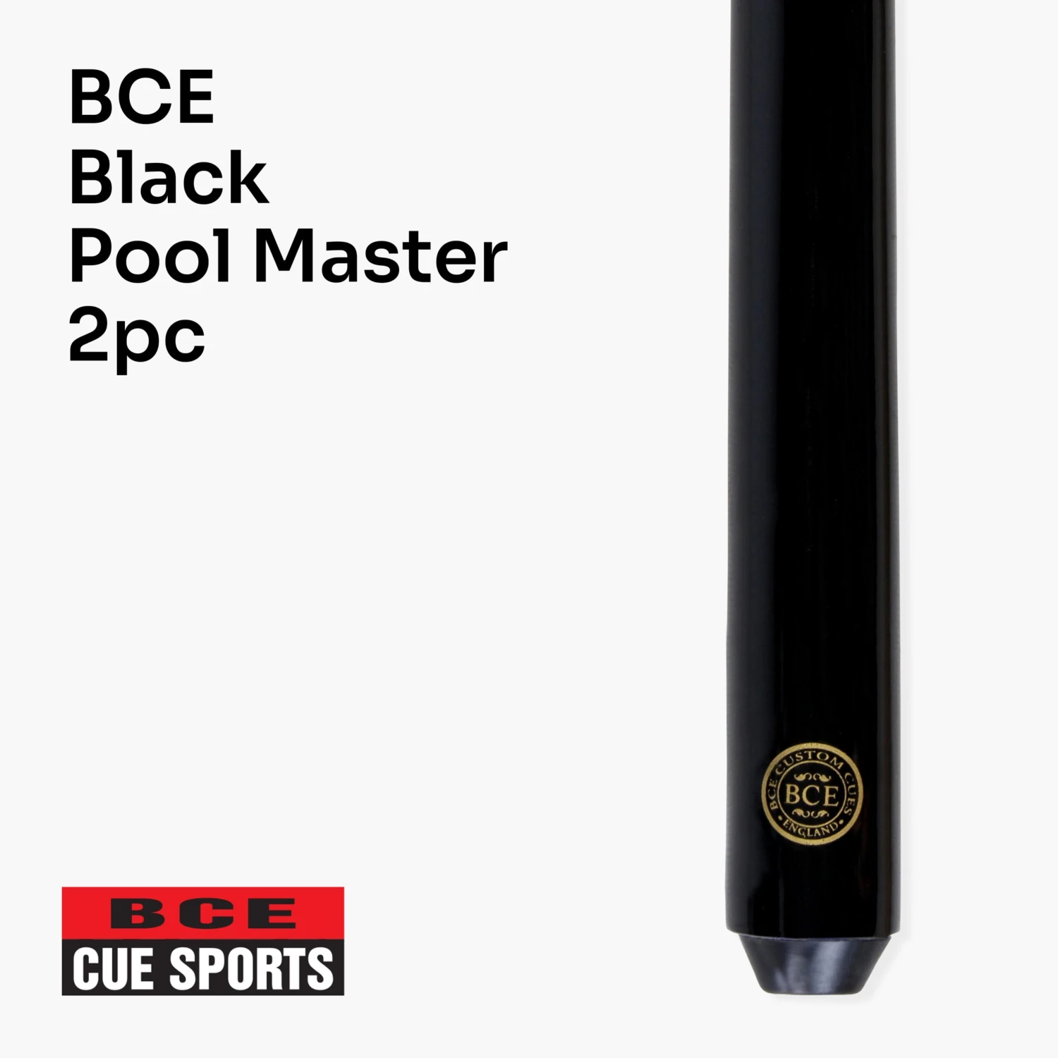BCE BCE 57 Inch 2pc Black POOL MASTER Economy Hardwood Pool Snooker Cue With 11mm Screw On Tip - Great Starter Cue For Beginner Players! 4 BCE BCE 57 Inch 2pc Black POOL MASTER Economy Hardwood Pool Snooker Cue With 11mm Screw On Tip - Great Starter Cue For Beginner Players! - Image 2