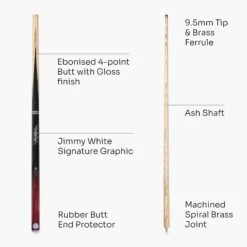 Baize Master Baize Master JIMMY WHITE Signature CONQUEST 52 Inch 2 Piece Kids Snooker Pool Cue 9.5mm Tip 26 Baize Master Baize Master JIMMY WHITE Signature CONQUEST 52 Inch 2 Piece Kids Snooker Pool Cue 9.5mm Tip -Slok Billiards Equipment Store Red5 ed37ddd1 09f3 4fba a55f 1fb88ffff2e0