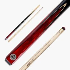 Baize Master Baize Master 57 Inch Jimmy White Signature VICTORY 2 Piece Ash Snooker Pool Cue With 9.5mm Layered Tip -Slok Billiards Equipment Store RedVictory1