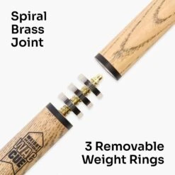 BCE BCE Mark Selby RED CLASSIC ASH 57” Weight Adjustable 2pc Snooker Cue & HARD CASE 12 BCE BCE Mark Selby RED CLASSIC ASH 57” Weight Adjustable 2pc Snooker Cue & HARD CASE -Slok Billiards Equipment Store Red Classic 3