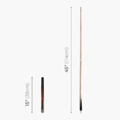 Baize Master Baize Master Gold Series 58 Inch EMPEROR ¾ Jointed Snooker Pool Cue With 9.5mm Tip And 6 Inch Mini Butt -Slok Billiards Equipment Store Red EMP 5 ef99c054 082d 4863 b47f 55c5a472d7ff