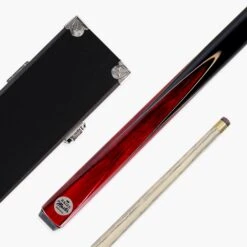 Baize Master Baize Master Jimmy White VICTORY 57 Inch Cue And Case Set 9.5mm Tip With Black Hard Case -Slok Billiards Equipment Store Red Victory 1