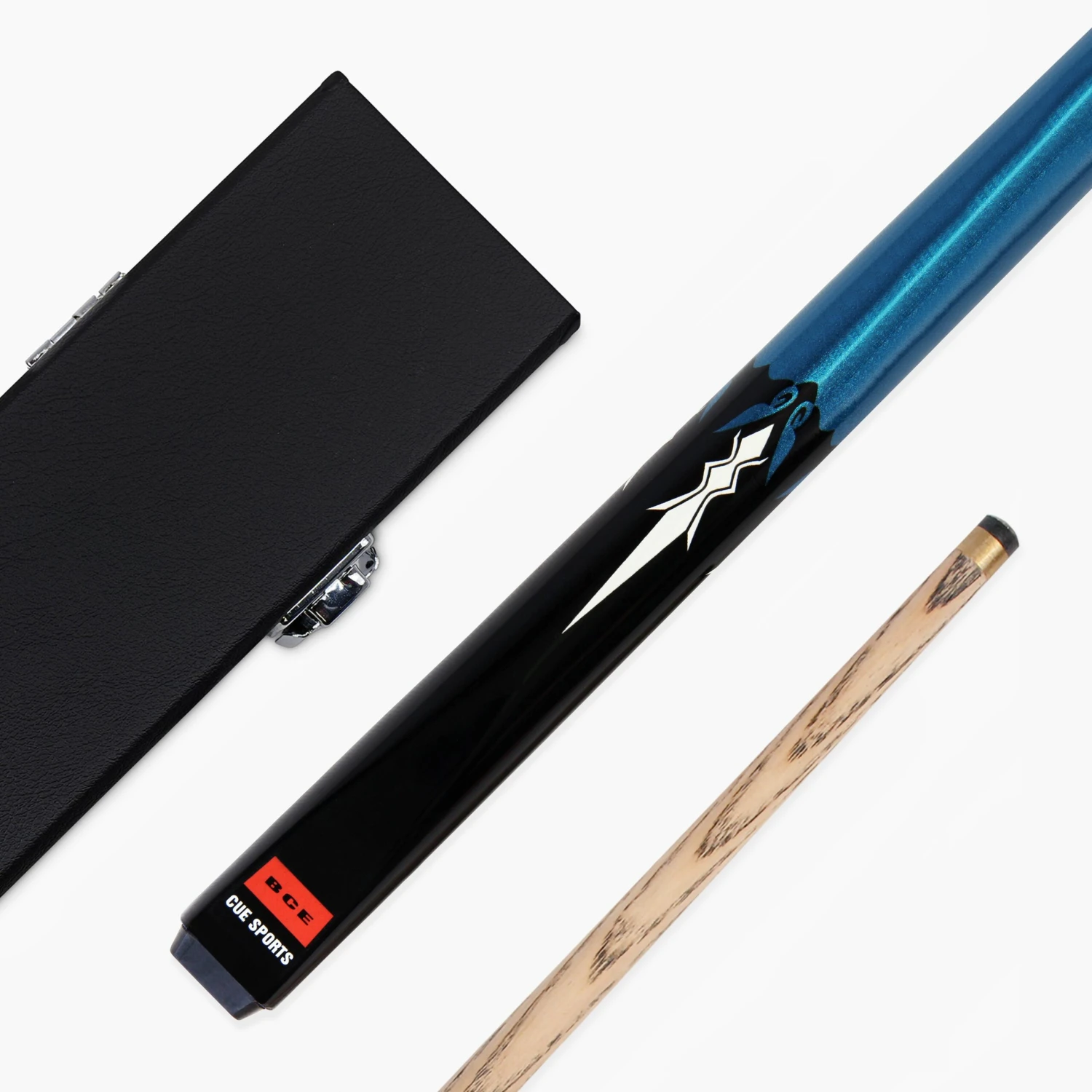 BCE BCE MARK SELBY SAPPHIRE 2 Piece Ash Snooker Pool Cue & ATTACHE HARD CASE 3 BCE BCE MARK SELBY SAPPHIRE 2 Piece Ash Snooker Pool Cue & ATTACHE HARD CASE