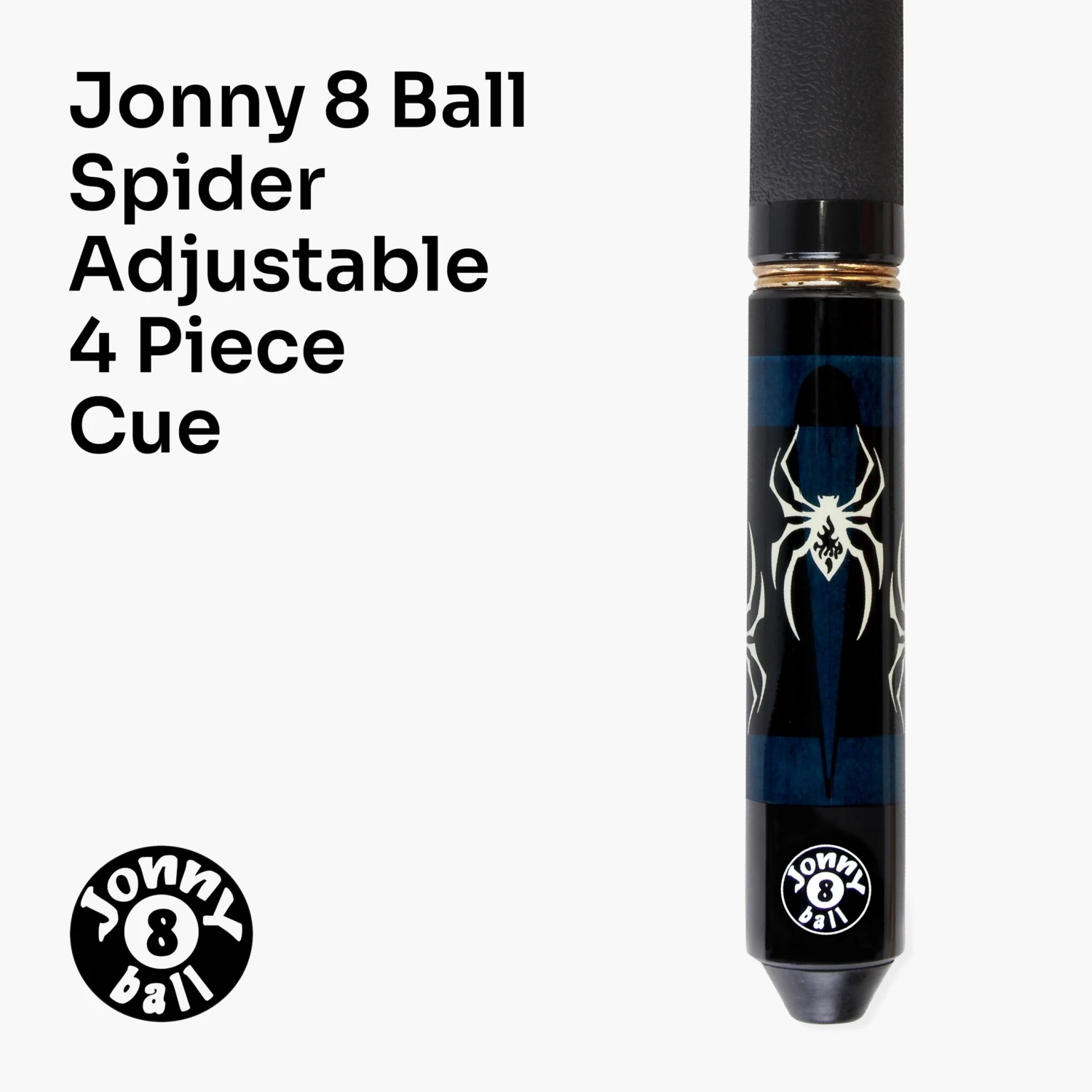 Jonny 8 Ball Jonny 8 Ball 57 Inch Adjustable 4 Piece Pool Cue 8mm Tip - Shorten To 45 Inch 4 Jonny 8 Ball Jonny 8 Ball 57 Inch Adjustable 4 Piece Pool Cue 8mm Tip - Shorten To 45 Inch - Image 2