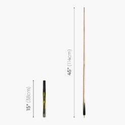 Baize Master Baize Master Gold Series 58 Inch EMPEROR ¾ Jointed Snooker Pool Cue With 9.5mm Tip And 6 Inch Mini Butt -Slok Billiards Equipment Store Yellow EMP 5 400caa1f efe2 4bf5 848e eba67cf01837