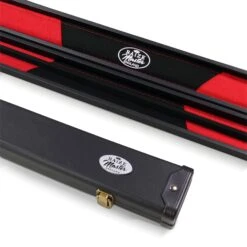 Baize Master Baize Master 2 Piece Deluxe Snooker Pool Cue Case With Plastic Ends - Coloured Interior