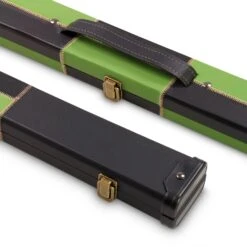 Cue & Case Deluxe 1 Piece 2 Slot CHEQUERED Cue Case With Plastic Ends And Chalk Compartment - Holds 2 Cues -Slok Billiards Equipment Store bimage92020453