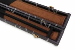 Baize Master Baize Master WHITE STITCH 2pc Deluxe Snooker Pool Cue Case With Plastic Ends Black And Brown Interior -Slok Billiards Equipment Store bimage93744781