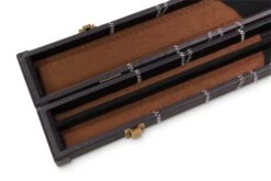 Baize Master Baize Master WHITE STITCH 2pc Deluxe Snooker Pool Cue Case With Plastic Ends Black And Brown Interior -Slok Billiards Equipment Store bimage93744789