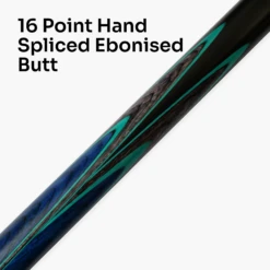 Baize Master Baize Master Blue Admiral 1 Piece Cue + 6" Mini-Butt Extension -Slok Billiards Equipment Store ebonised butt