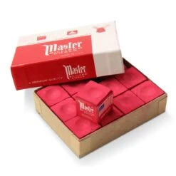 Tweeten Tweeten MASTER BILLIARD Snooker Pool Cue Chalk - Dozen Box 12 Pieces -Slok Billiards Equipment Store image186557986
