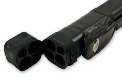 Cue & Case ALL BLACK Leather Patch Effect SQUARE Cue Case - Holds 2 Centre Jointed Cues 7 Cue & Case ALL BLACK Leather Patch Effect SQUARE Cue Case - Holds 2 Centre Jointed Cues -Slok Billiards Equipment Store image198993463