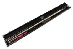 Baize Master Baize Master Gold Series RED EMPEROR 8-BALL POOL CUE SET With 57 Inch Hand Spliced 3/4 Joint Cue 8mm Tip, Deluxe Black Interior Hard Case And 2 X Chalk -Slok Billiards Equipment Store image395704578