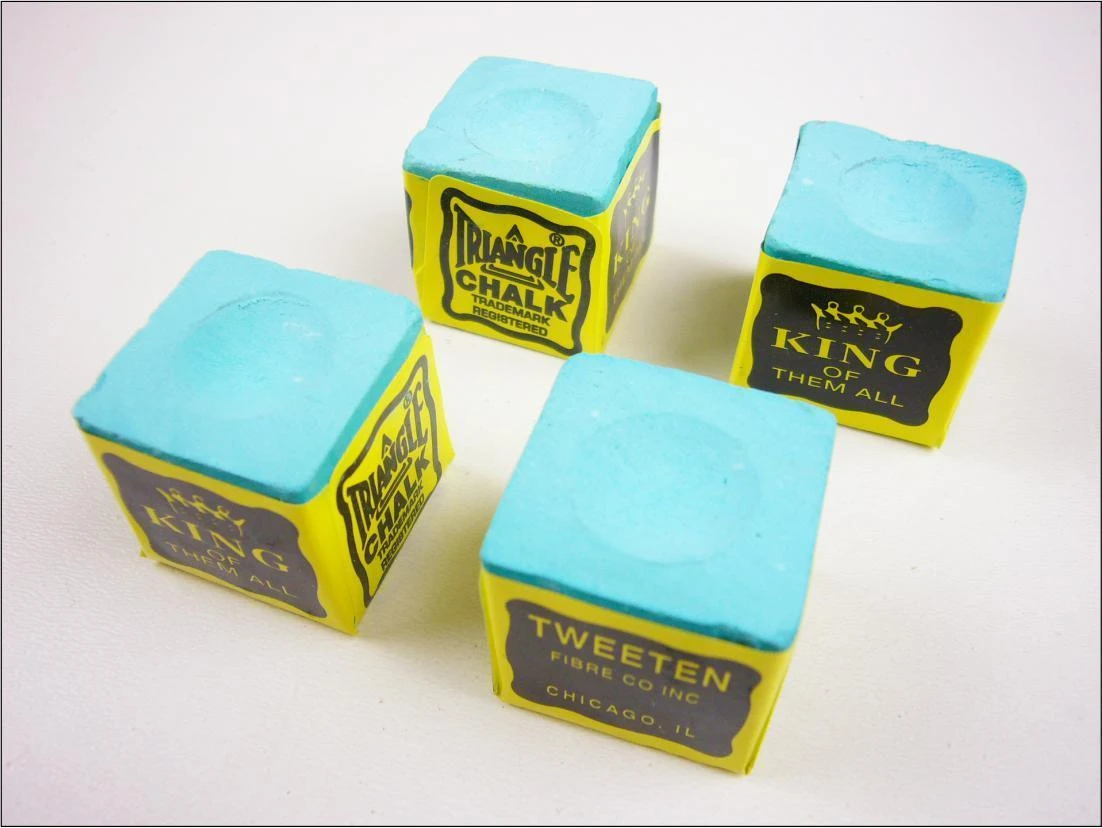 Cue & Case Triangle Snooker & Pool Chalk (8-pack) - Green, Made In USA 4 Cue & Case Triangle Snooker & Pool Chalk (8-pack) - Green, Made In USA - Image 2