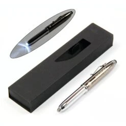 Cue & Case Cue & Case Quality Stainless Steel Pen & Stylus With Super Bright LED Light